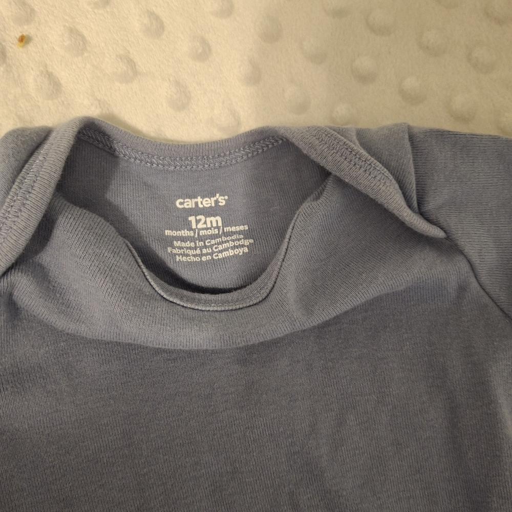 Carter's Baby Blue Onesie